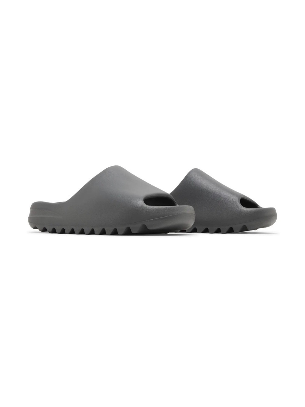 Slide Sandals in Charcoal Gray